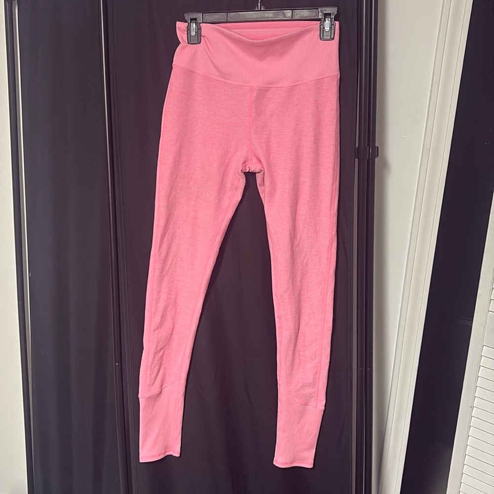 Alo Bright Pink Yoga Leggings Women's Size M